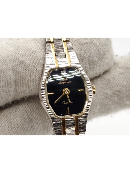 Vintage Jules Jurgensen Quartz Watch Womens New Battery Two-Tone 15mm 4831 main image 15